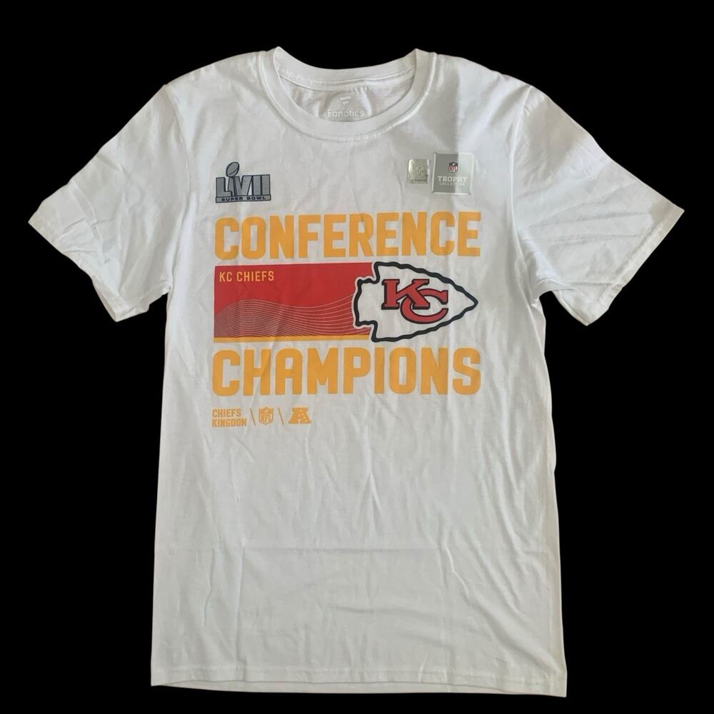 Kansas City Chiefs Men's Size S Super Bowl LIVII Conference Champions T-Shirt
